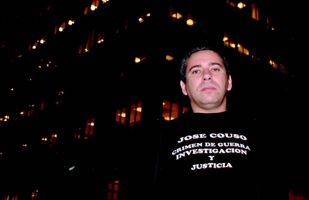 Javier, hermano de José Couso, en una reciente visita a Oviedo