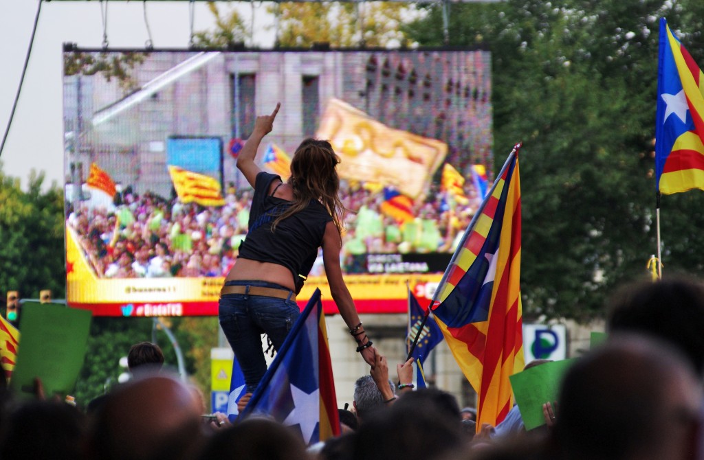 Una imagen de la última Diada en Barcelona (Foto de Daniel Bernal Picazo)