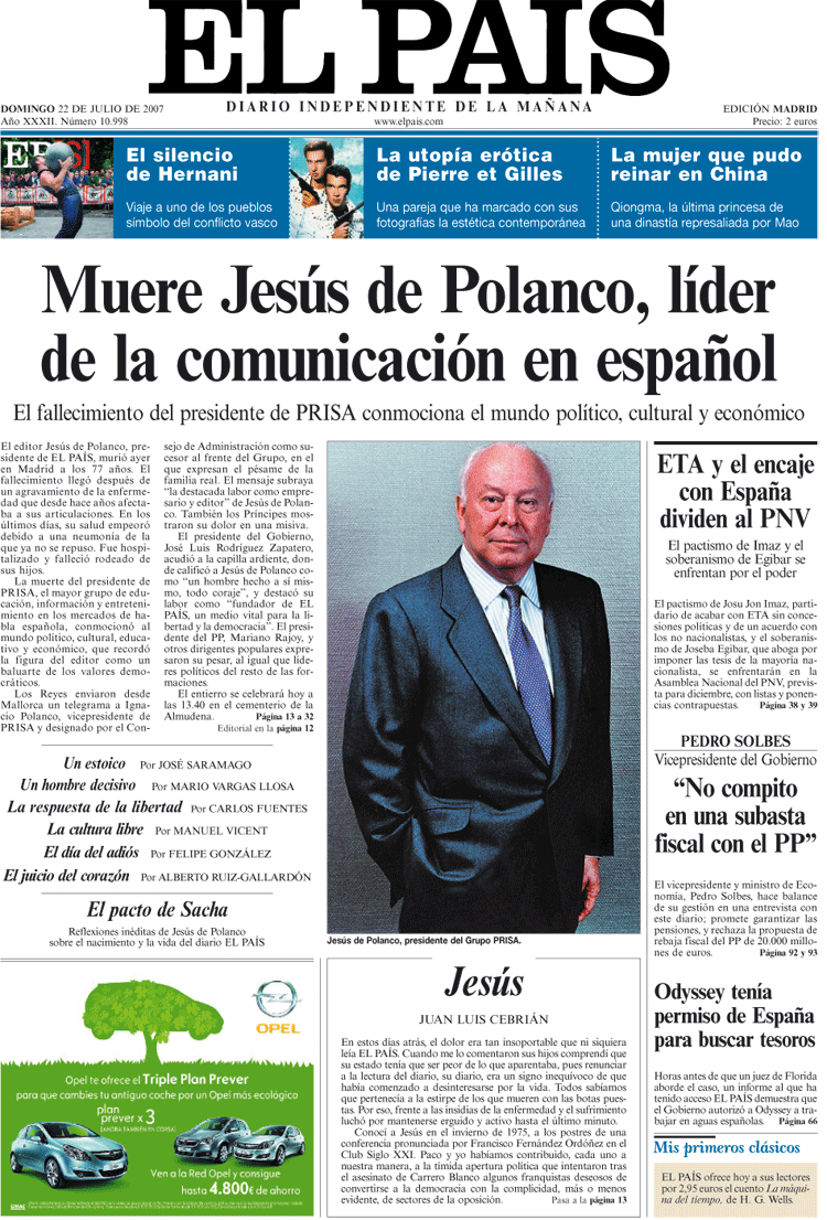 El PaÃ­s - Polanco 22-7-07