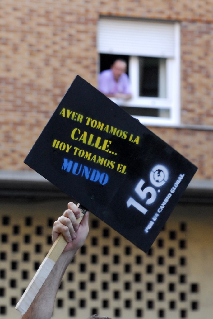 El 15-M tuvo mucha presencia en la calle. Ahora comprobará su fuerza en las urnas. Foto / María Arce.