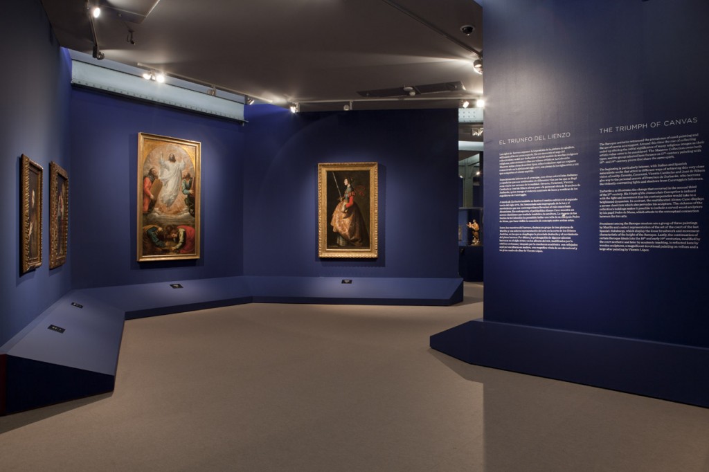 Otra vista de la exposición en Madrid, con la "Santa Catalina" de Zurbarán al fondo. Foto / Ayuntamiento de Madrid.
