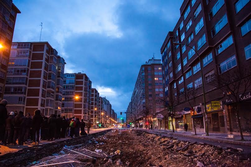 Las obras realizadas en el barrio burgalés de Gamonal, promovidas por Méndez Pozo, desataron las protestas. Foto / Doris Gutiérrez.