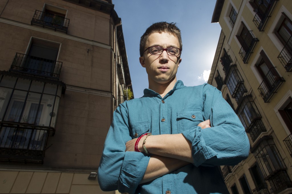 Íñigo Errejón, uno de los jóvenes profesores izquierdistas de la Facultad de Políticas de Madrid. Foto / Isabel Permuy.