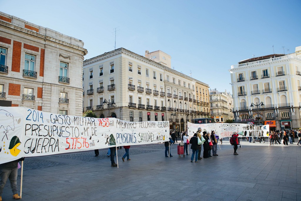 Concentración en Madrid en favor de la oxeción fiscal.