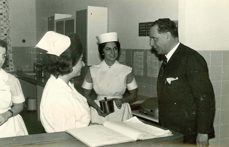Al presidente de la Diputación de Oviedo, José López-Muñiz, se le debe la reforma hospitalaria. Foto / Archivo Histórico de Asturias.