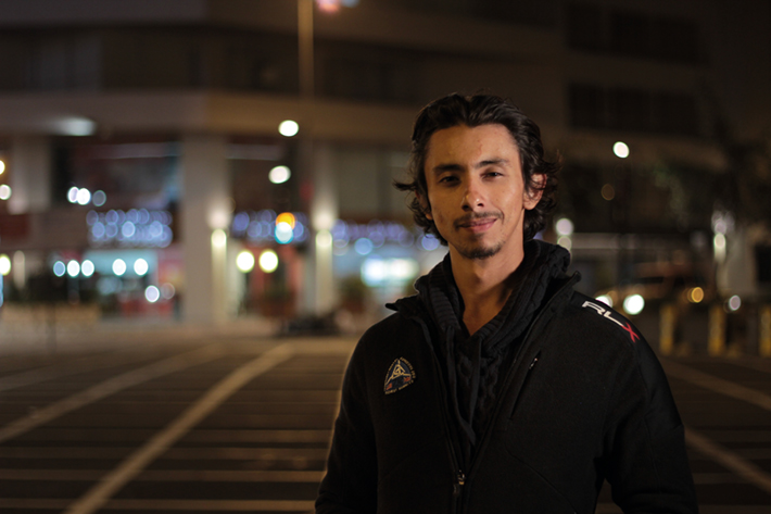 Paul Garzón, un joven quiteño que sufrió un secuestro exprés en un taxi. Foto / Patricio Zambrano.