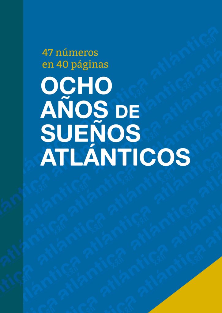 Portada del número que resume los publicados por ATLÁNTICA XXII, elaborada por Amelia Celaya.